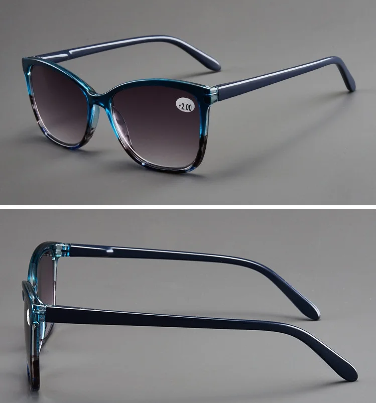 Oversized Reading Sunglasses For Women Men New Fashion Elegant Presbyopia Farsighted Eyeglasses With +1.0 1.5 2.0 2.5 3.0 4 4