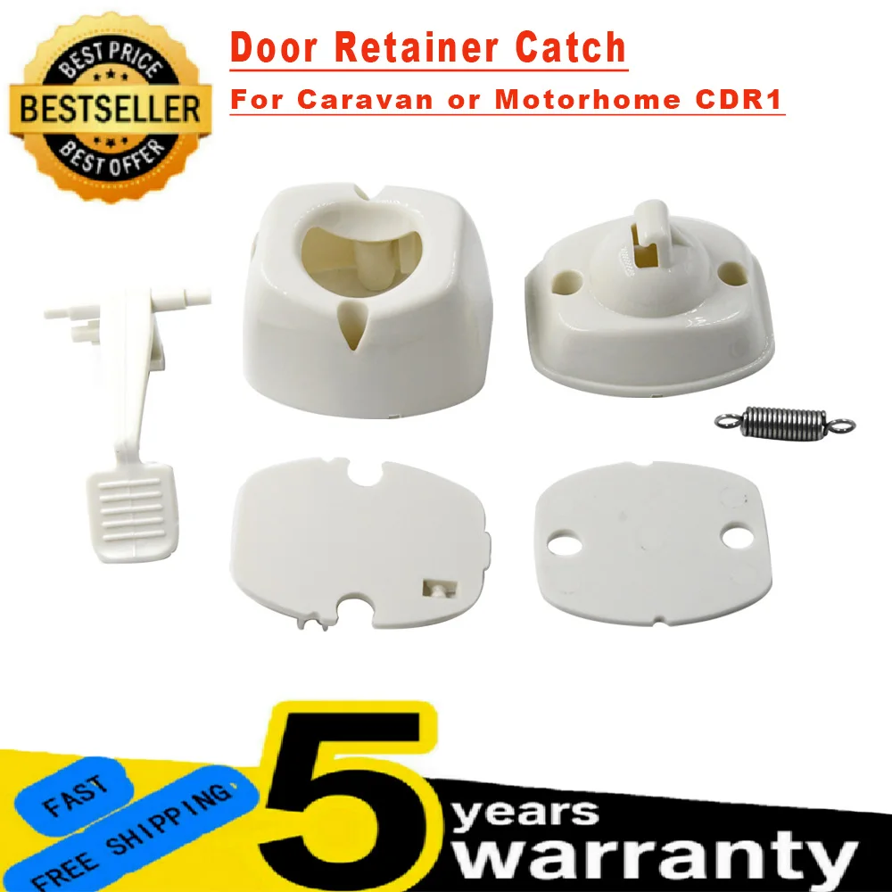 

Exterior Door Retainer Catch For Coachman and Elddis Caravan White Plastic