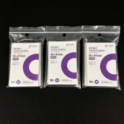Holographic Photocard Protector Sleeves - Set of 50, Clear 3 - Inch Card Holders (150pcs - 56x87mm)
