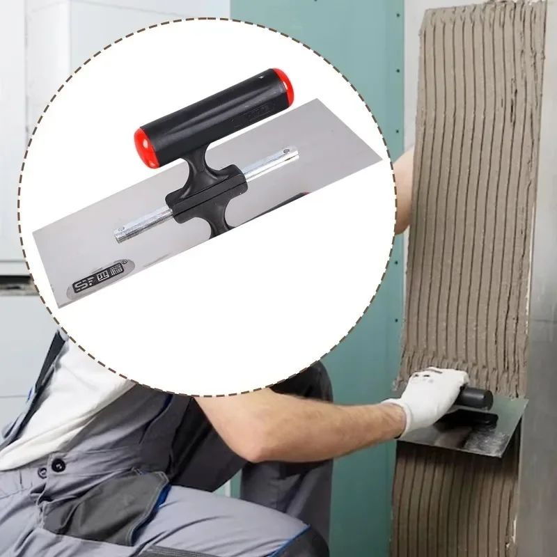 Professional Plastering Trowel–Heavy Duty Stainless Steel Wall Finishing Tool,Smooth Cement for Drywall Renovation Projects