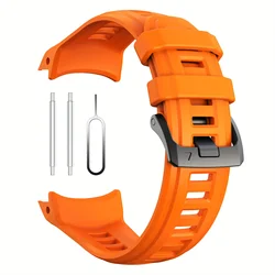 Breathable Multi - Color Silicone Sports Strap - Outdoor Running Essential - Instinct 3 (45mm) (Orange)