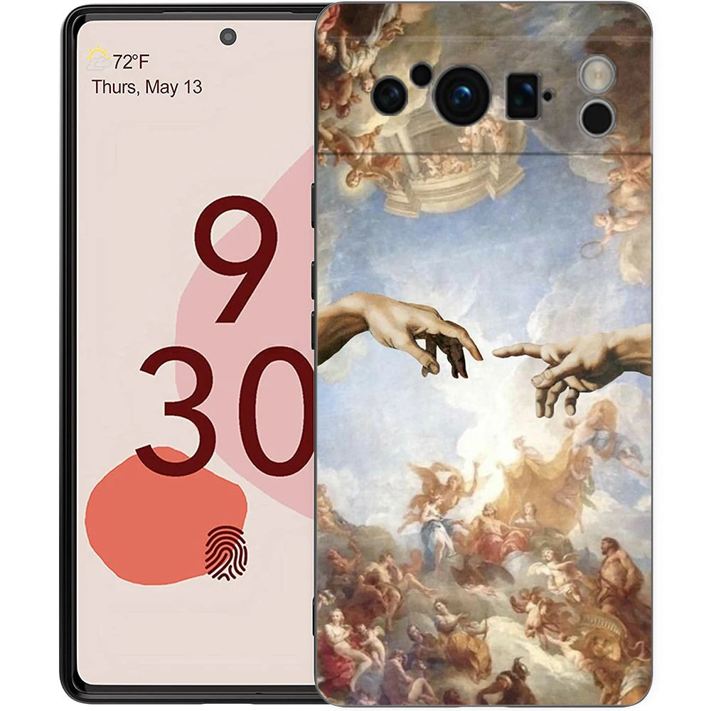 Renaissance Art Painting Black Phone Case - Soft Shell Cover