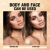 3 Color Highlighter Powder Body Glitter Powder Shimmer Contour Blush Sparkling Makeup for Face Eye Body Highligh Makeup 4