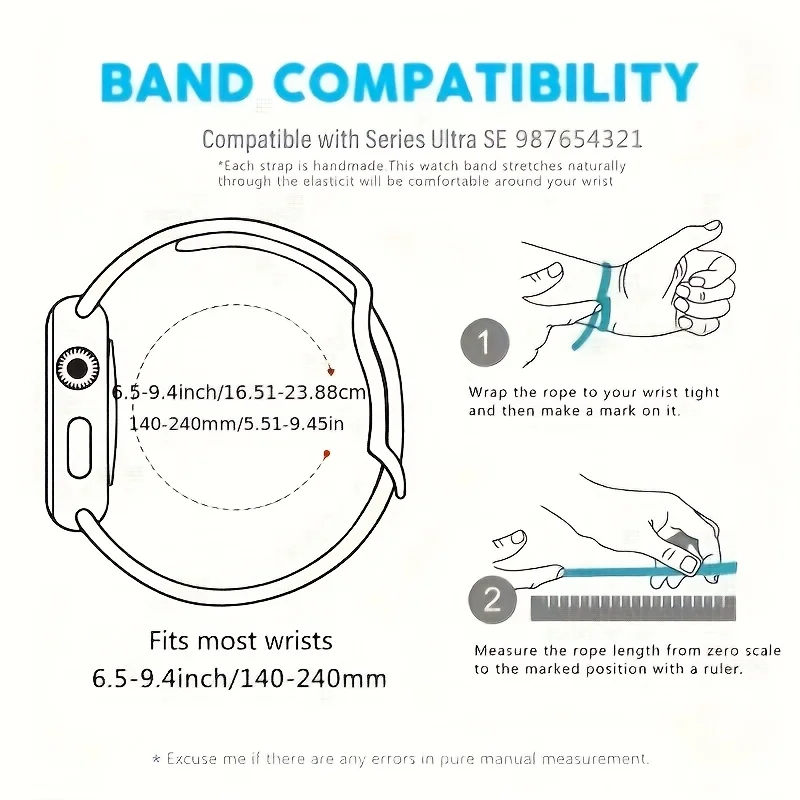 Apple Watch 스트랩 Ultra/Se10/9/8/7/6/5/4/3/2/1과 호환되는 38/40/41/42/44/45/46/49mm와 호환되는 버튼 도파민 스트랩