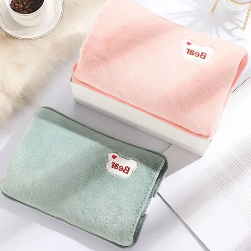 Plush Rechargeable Electric Heating Bag - Winter Warmth Hand Pocket