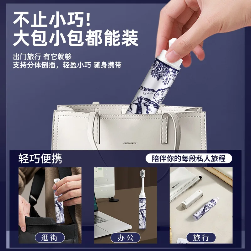 여행용 접이식 칫솔 고급 칫솔, 구강 청결에 적합하며 여행, 학교 및 가정에서 사용하기에 적합합니다.