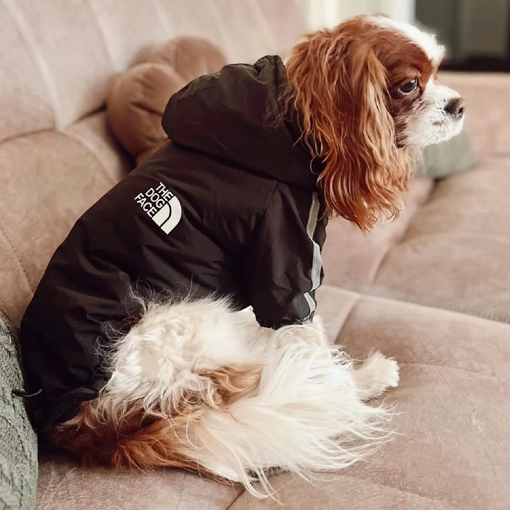 The Dog Face Clothes Cappotto Invernale Puppy Jacket Felpa Con Cappuccio Warm Reflective Waterproof For Small Medium Mascotas Outdoor