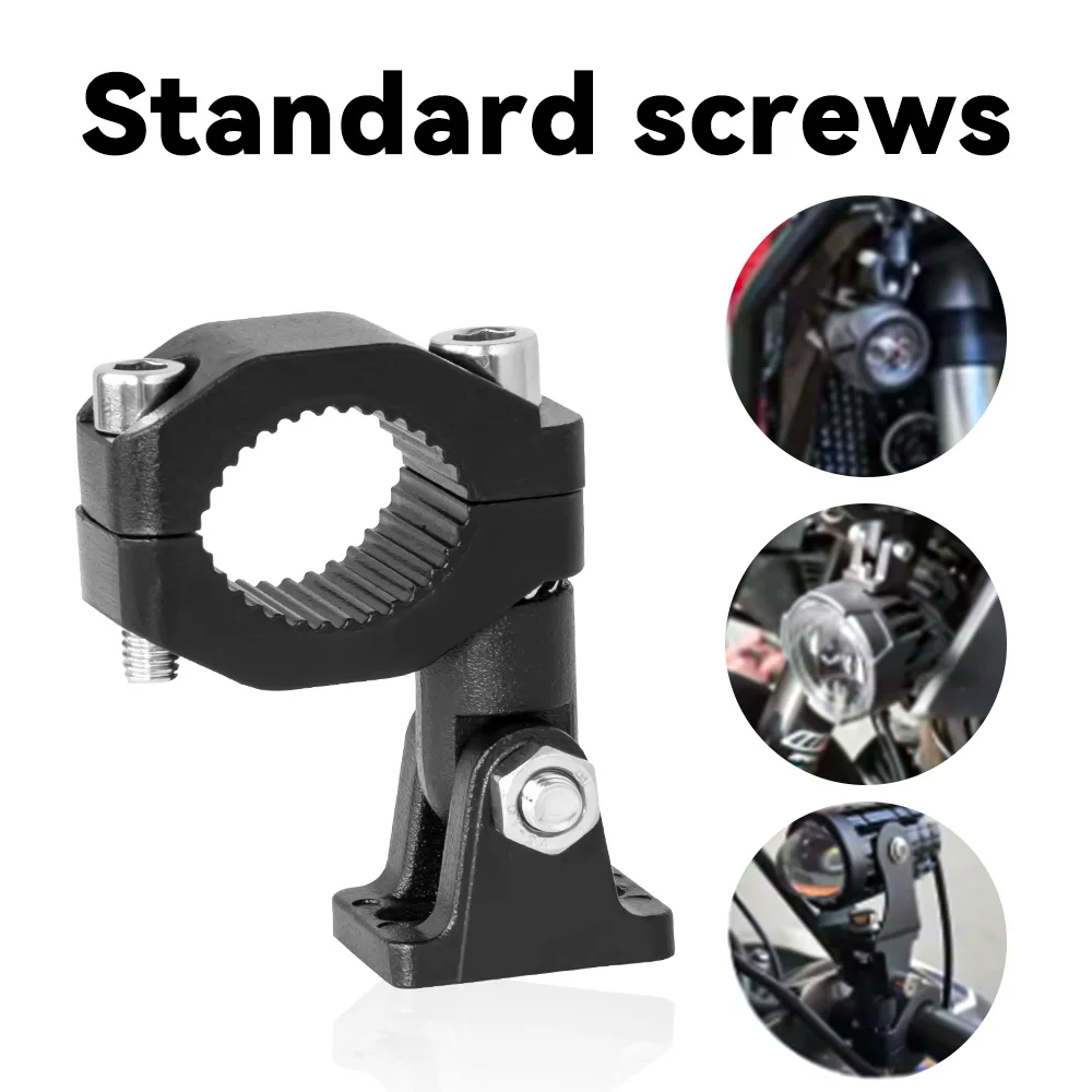 Motorcycle Headlight Clamp Motorcycle Headlight Mount Motorcycle Light Bracket Motorcycle LED Headlight Spotlight Clamps Bracket Tube Mount for Motorcycle Fog Light Auxiliary Lamp Holder Motos Accessories