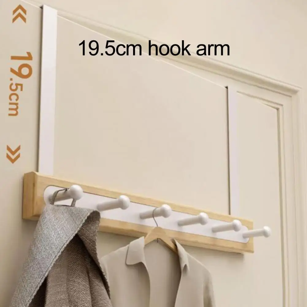 Space-saving Organizer Vertical Storage Hook Versatile Door Hooks for Efficient Home Organization Multi-purpose for Clothes