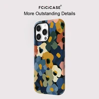 Fcicicase For Magsafe Magnetic Phone Case For iPhone 14 Plus 13 Pro 12 11 16 15 17 Pro Max Double-layer Cartoon Flower Cover - Image 5