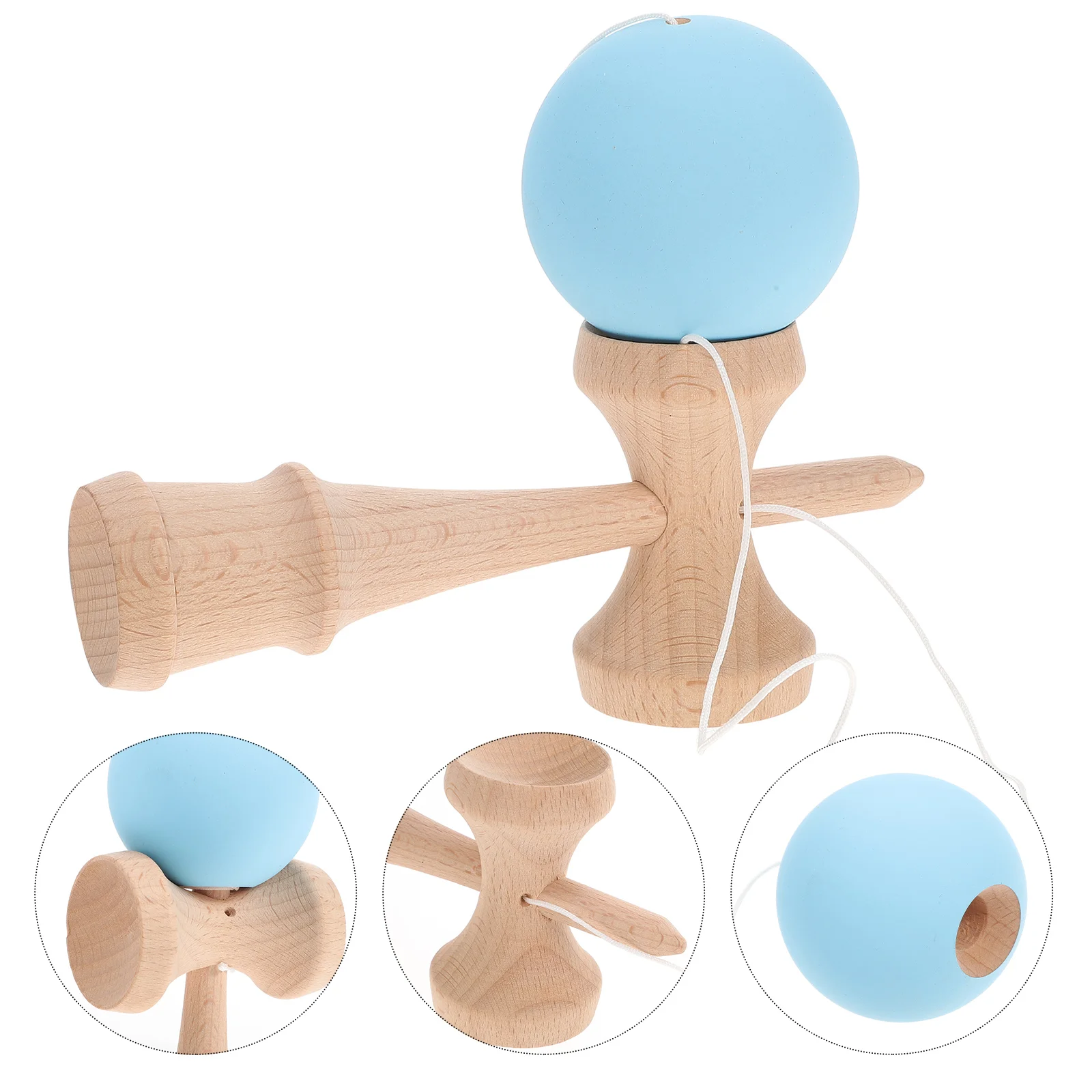 1 Set Wooden Sword Ball Toy Wooden Skill Sword Cup Ball Games Educational Outdoor Funny Toys for Children  Sports Birthday Gift