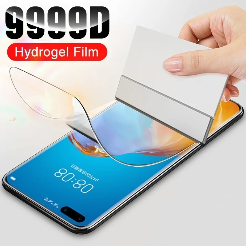 

Full Cover Screen Protector For Huawei P40 Lite P50 P60 P30 Pro High Quality Hydrogel Film For Huawei Mate 30 40 50 Pro Lite