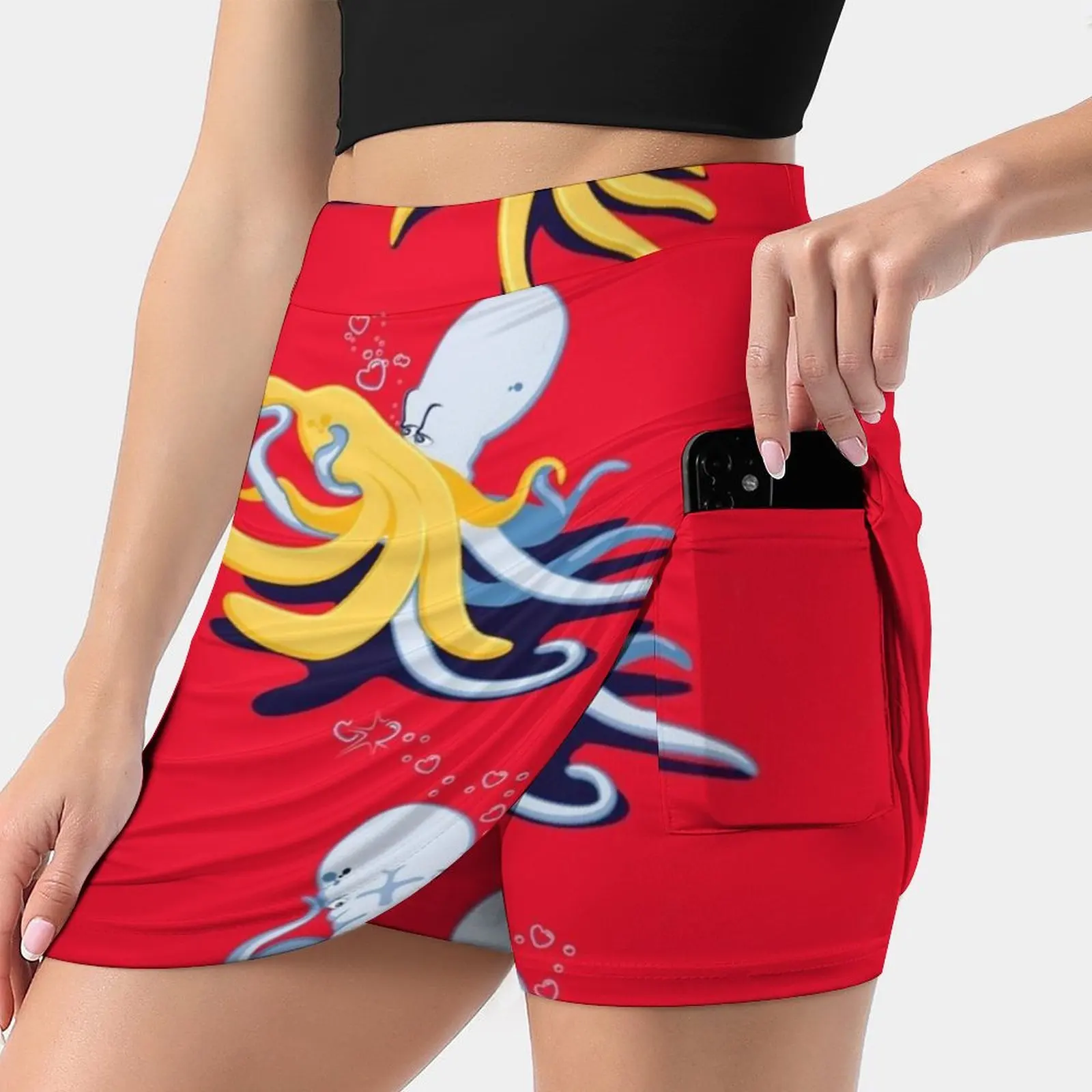 

Peelings Skirts Woman Fashion 2022 Pant Skirt Mini Skirts Office Short Skirt Love Banana Octopus Funny Hilarious Comedy Yellow