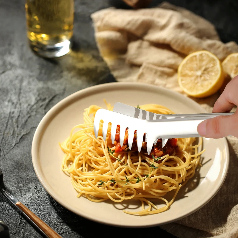 Stainless Steel Noodle Fish Spaghetti Spoon Kitchen Gadgets Comb Clip  Spaghetti Colander Pasta Accessories Cooking Tools