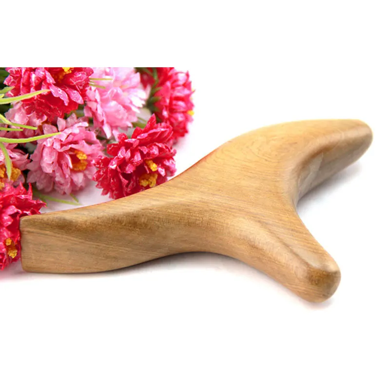Tcare 1 Piece Body Neck Trigeminal Massage Wood Massager Body Relax Fragrant Wood Wooden SPA Therapy Massager Blood Circulation