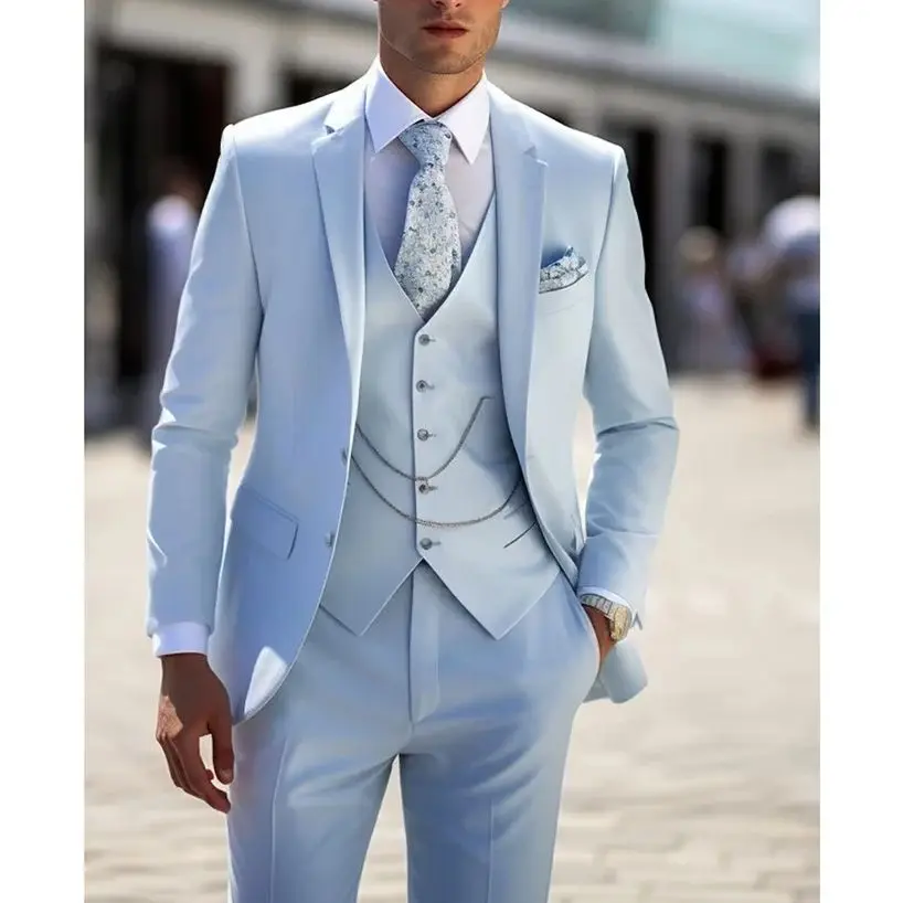 Eccellente Beige 3 Pezzi Abo Da Uomo Smoking Da Sposa Picco Risvolto Sposo Cena Di Lavoro Giacca Da Ballo Giacca + Pantaloni + Cravatta + Gilet 36 Da 96,26 € | DHgate