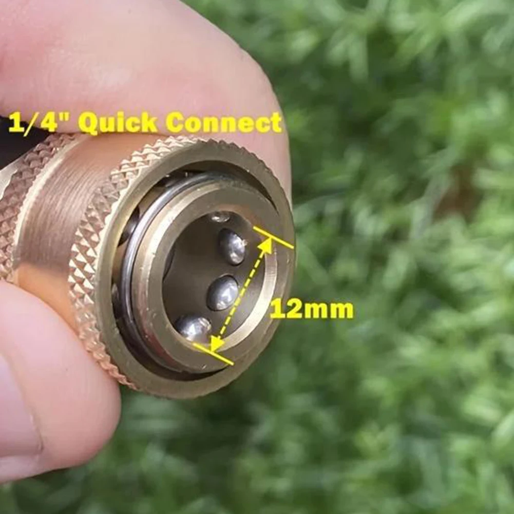 6PC 고압 세척기 퀵 커넥트 어댑터 1/4인치 나사산 노즐 포함 LAVOR/Sterwins/Parkside 플라스틱 황동 키트 호환