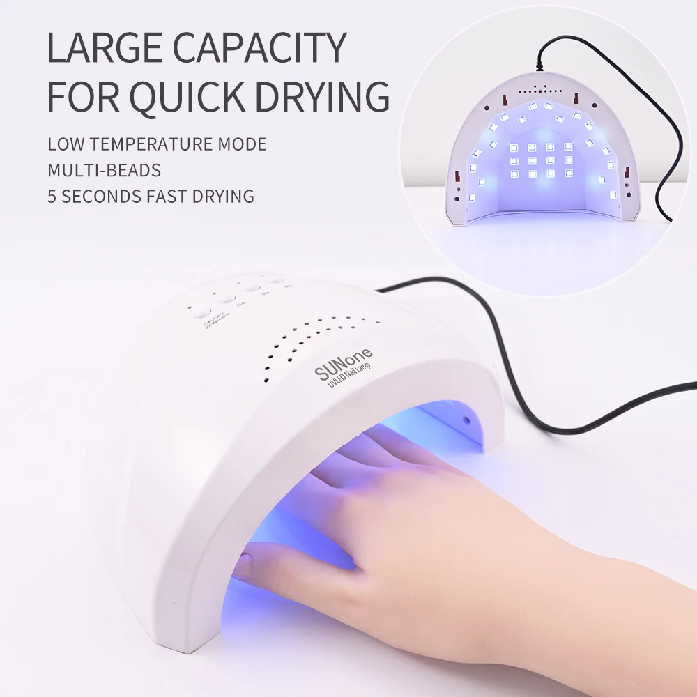 

48W Led UV Lamp Nail Dryer for Curing All Gel Nail Polish Professional Gel Polish Drying Lamp Machine with Timer Salon Tools