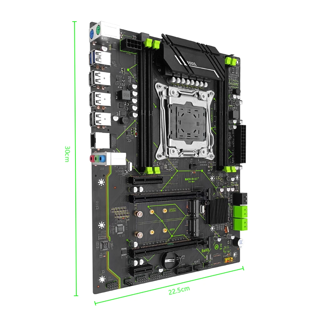 Machinista X99 Desktop Placa-mãe Suporte Lga 20113 Intel Xeon e5 v3 & v4 Processador Cpu Ddr4 Quatro Canais Memória Ram Atx X99 Mr9a Placas-mães - Imagem 4