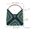 Summer Bohemian Braided Handbag Casual Tote Hollow Straw Beach Bag Woven Shoulder Bag Raffia Rattan Shopping Travel Bag 6