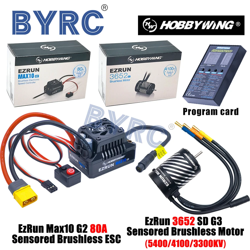 Hobbywing EZRUN MAX10 G2 80A ESC - Wasserdichter Regler Für RC-Modelle