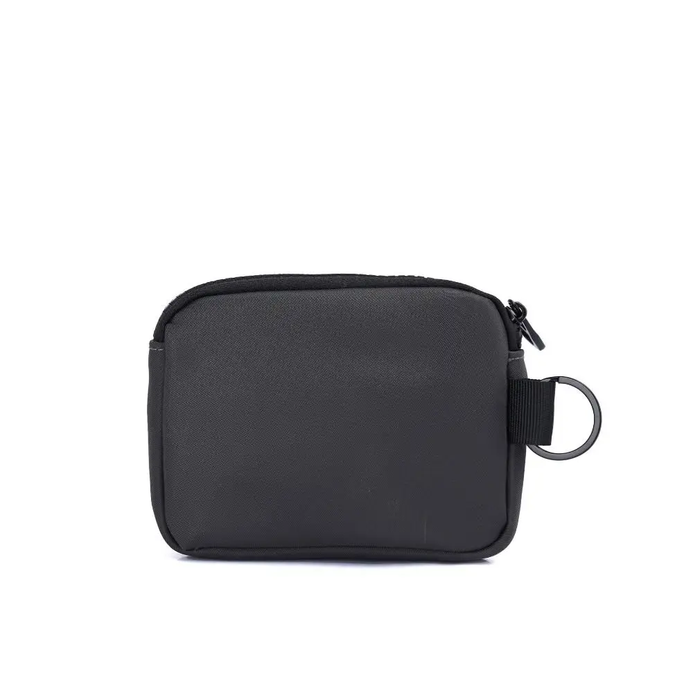Lässige Herren-Geldbörse aus Canvas mit Reißverschluss, kurze Brieftasche, Retro-Schlüsselhalter, kleine Geldtasche, trendige Jugend-Mini-Handtasche – Detail 7