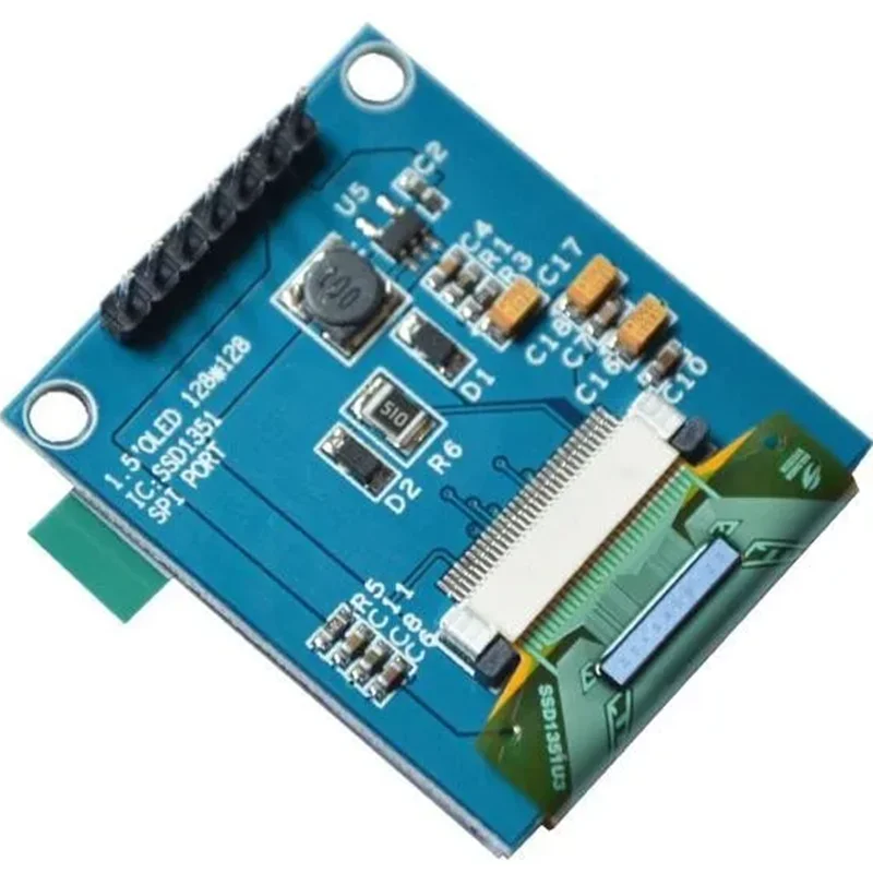 1.5 Inch 7PIN Full Color OLED Module Display Screen SSD1351 Drive IC 128(RGB)*128 SPI Serial Port For 51 STM32