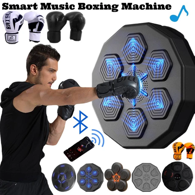 Comprar Máquina de boxeo de música inteligente, objetivo de pared, bolsa de  arena Compatible con Bluetooth, entrenamiento de reacción relajante,  reacción de agilidad de boxeo