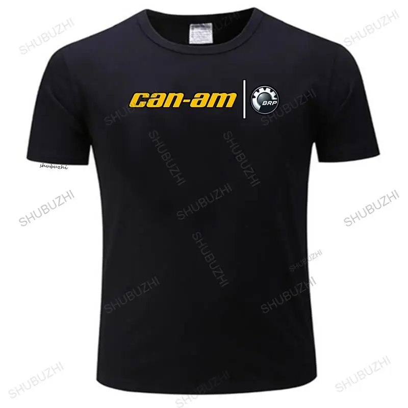 Men's Can-Am Logo Fashion T-Shirt - Black Cotton Tee With Brand Logo