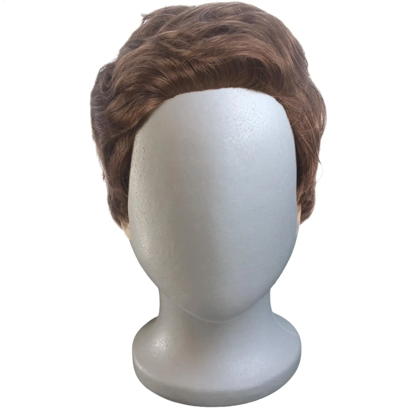 Manichino in polistirolo maschile e femminile, modello di testa senza volto, espositore per cosmetici, supporto in schiuma per parrucche, cappelli e accessori. - immagine 3