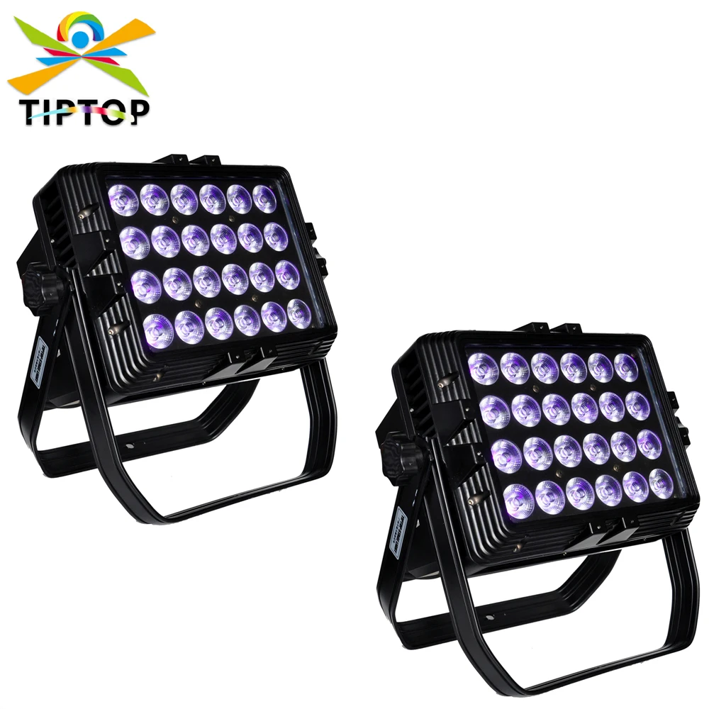 

Wholesales Price 2 Units 24x18W Building Wall Washer Light Professional Led Stage Flood Lighting Power/DMX Cable IN/OUT