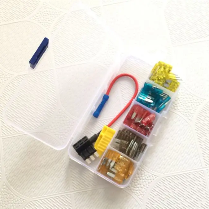 50Pcs/Set Fuse 3 Pins Automotive Car Fuse for Ford Focus Mondeo Dodge 5A 7.5A 10A 15A 20A