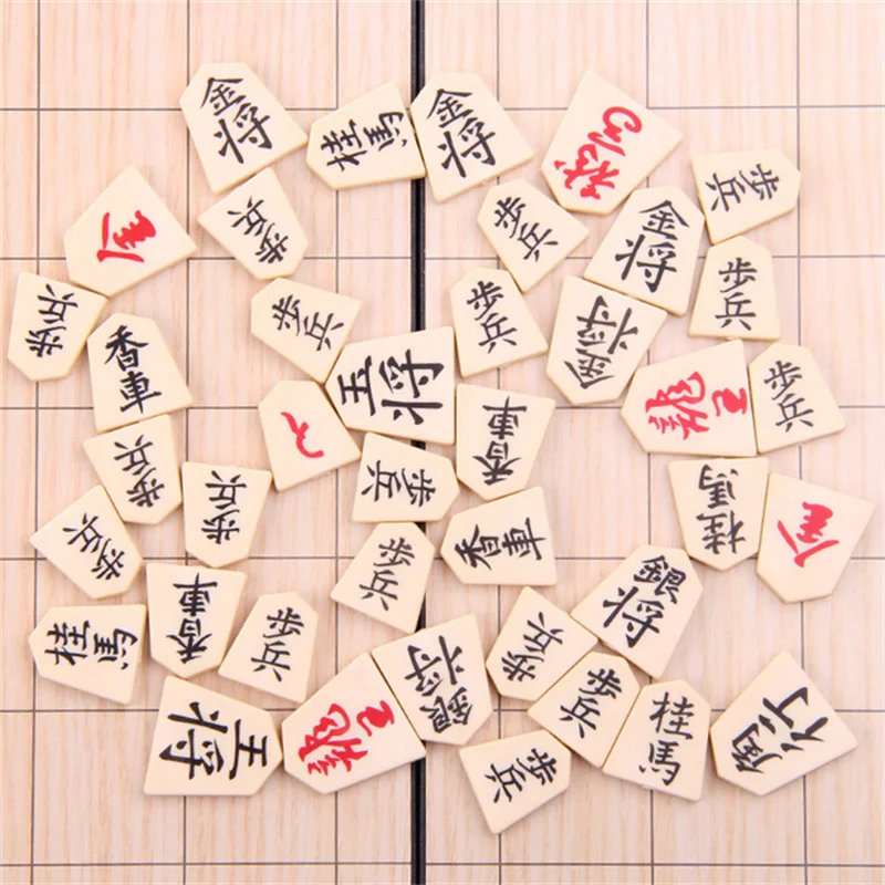 Japanese Shogi Magnetic Foldable Chess Table, International Checker, Sho-GI Intelligence Game, as Gift Toy, 25x25x2cm