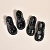 Girls Leather Shoes for Party Wedding Glossy Matte Children Performance Shoes with Love Big Kids Princess Mary Jane Shoes 2024 6