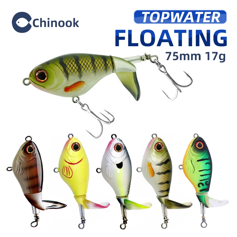 Chinook Whopper Plopper Fishing Lure Weights 17G Accessori Floating Topwater Trolling Bait Peche Sea Bass Fish Tackle Goods