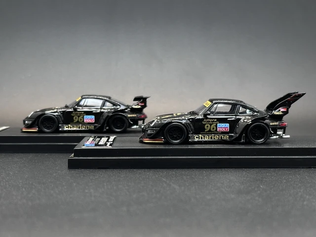 Ignition model 1/64 RWB ブラック\"charlene\" SW 1:64 Black RWB 911 Charlene Racing Sports Model Diecast