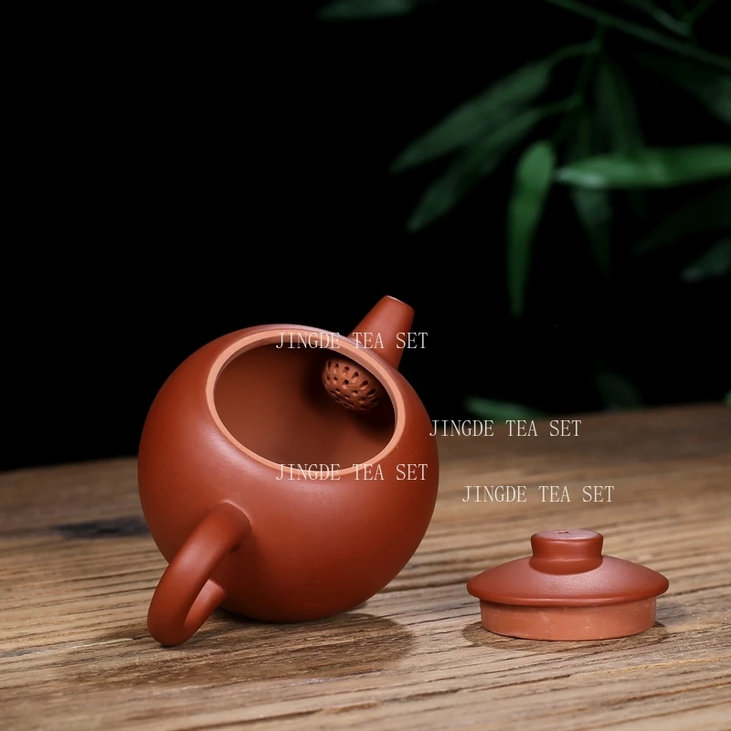 160ml Yixing Small Capacity Semi Handmade Giant Wheel Purple Clay Teapot Chinese Small Kung Fu Tea Set Tea Pot Tea Kettle