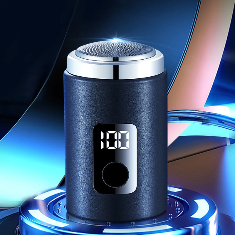 Mini Men Electric Shaver With Power Display Screen Portable Business Trips Beard Trimmer USB Rechargeable Shaver TypeC Charging electric shaver beard trimmer