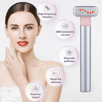 Beauty Wand, Red-Light Therapy LED Facial Light 7 Colors Eye Wand Massager for Skincare and Rejuvenation 6