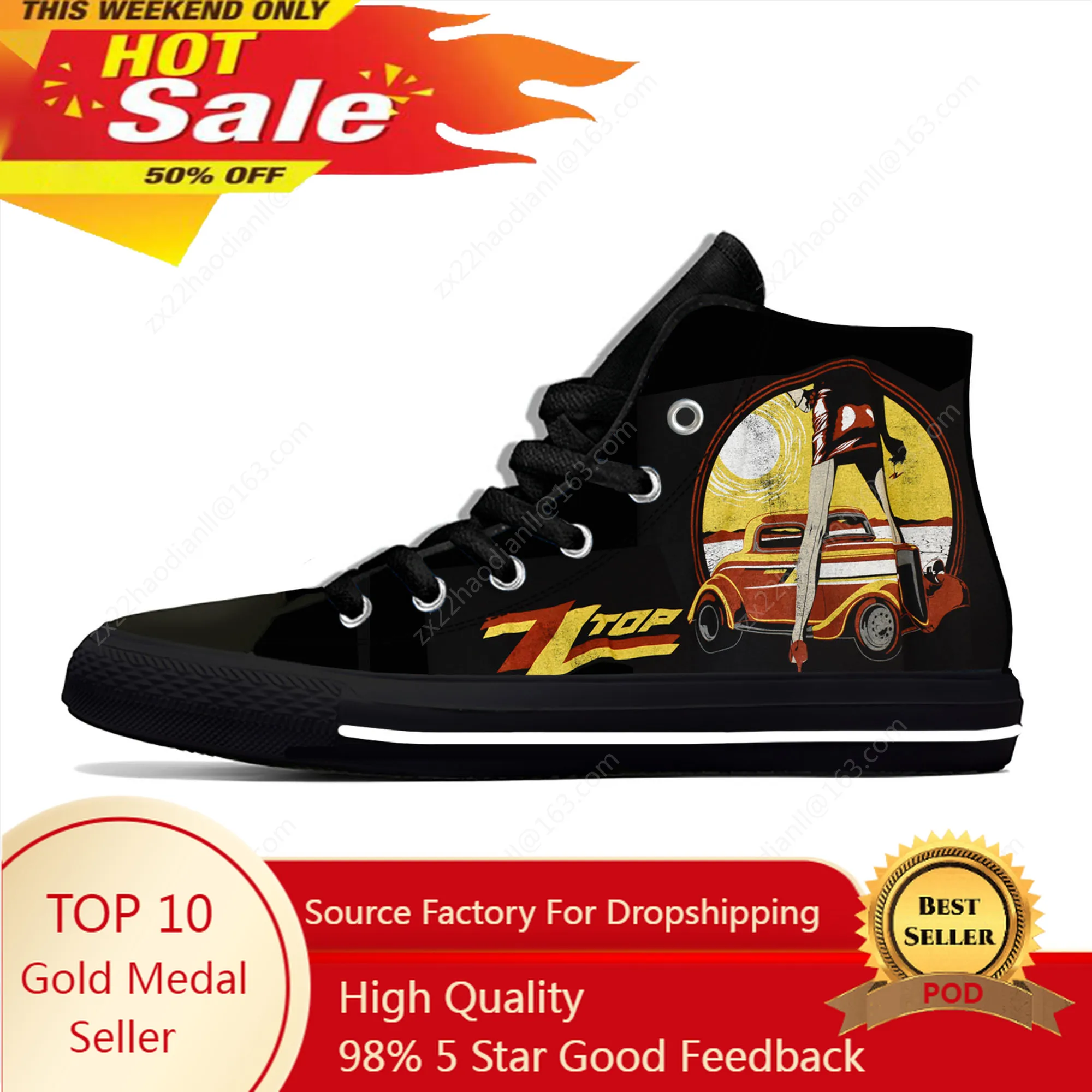 

Zz Top Vintage Legs High Top Sneakers Mens Womens Teenager Casual Shoes Canvas Running Shoe 3D Print Breathable Lightweight shoe