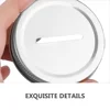 15Pcs Tinplate Covers Mason Jar Coin Bank Canning Lids Money Jar Caps Wide Mouth Jar Lids Regular Mouth Jars Home Decor Money 3