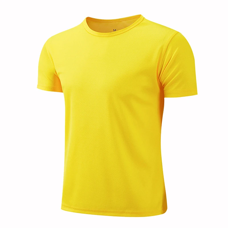 Unisex Quick Dry Short Sleeve Athletic T-Shirt - Breathable Fitness & Running Sportswear