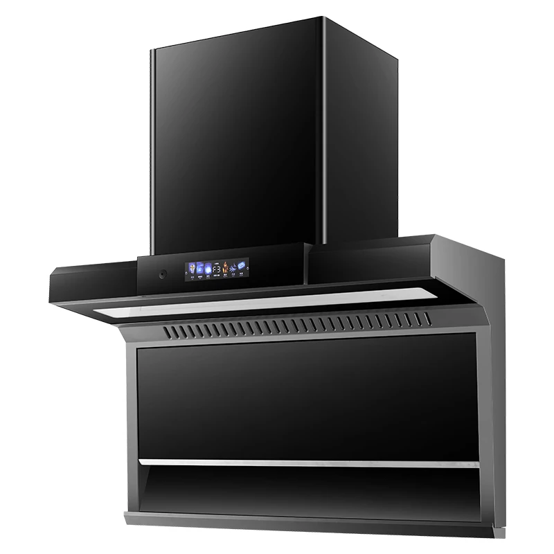Wall Mounted Suction Exhaust Glass Hood Copper Island Range Hood Chimney Kitchen Motors For Household Application On Sale