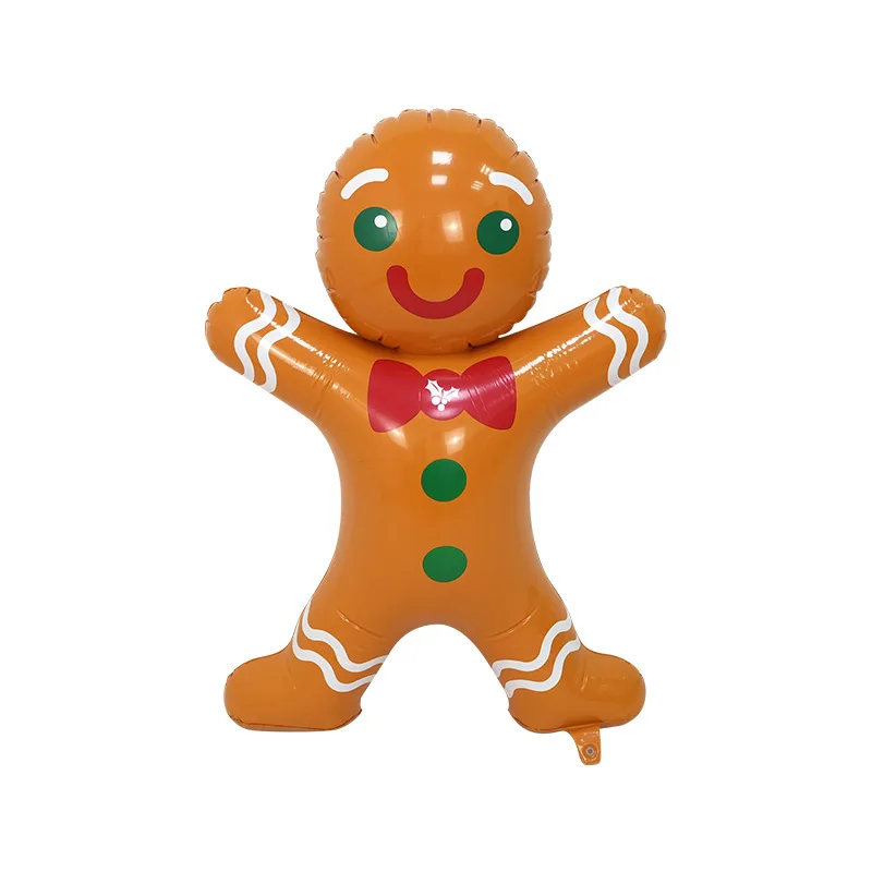 【Prime deal】 Christmas Inflatable Toys Cartoon PVC Inflatable Santa Claus Decoration Gingerbread People Christmas Eve Decoration Supplies.