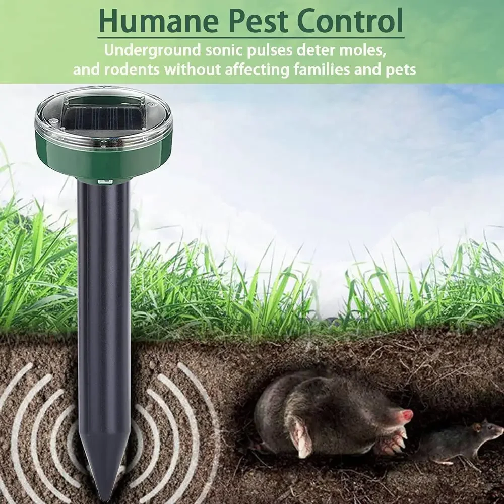 Repellente Per Parassiti Ad Ultrasuoni All'Aperto Repellente Per Talpe Da Giardino Energia Solare Talpa Ad Ultrasuoni Serpente Uccello Zanzara Control
