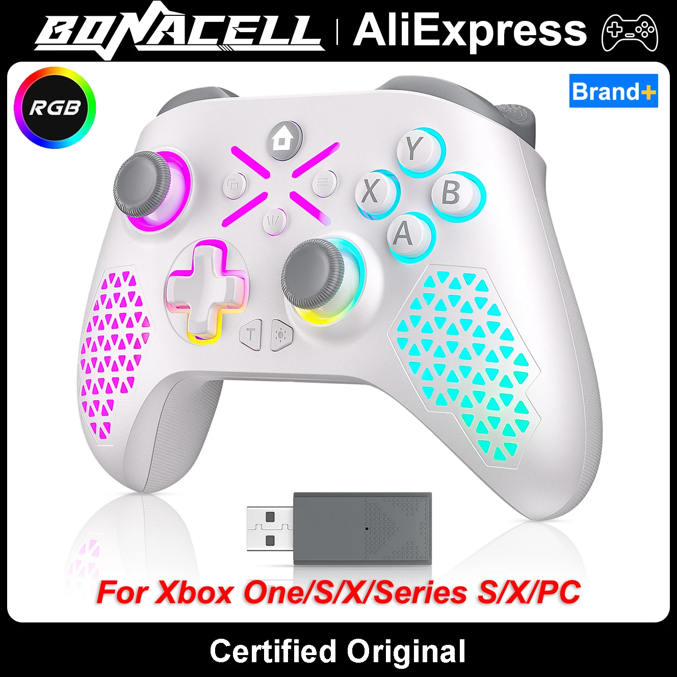 Wireless Controller for Xbox One/S/X/Series S/X/PC Gamepad Hall Effect ...