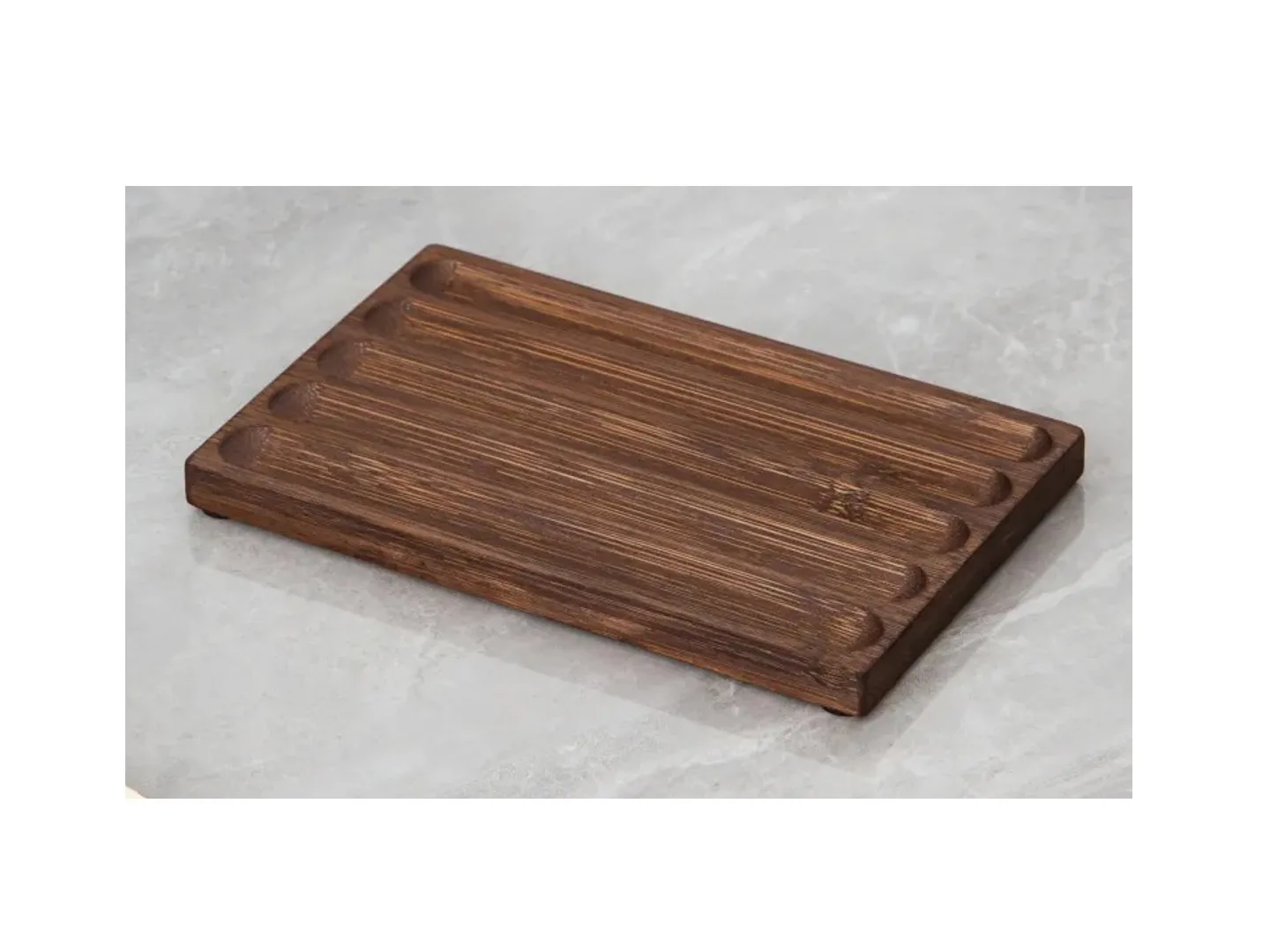 Creative Bamboo Pen Holder Stand Desktop Display Rack