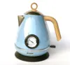 Automatic 1.7L Electric Kettle Water Boiler Vintage Painted Wood Grain 304 Stainless Steel Thermometer 2000w 220V 1