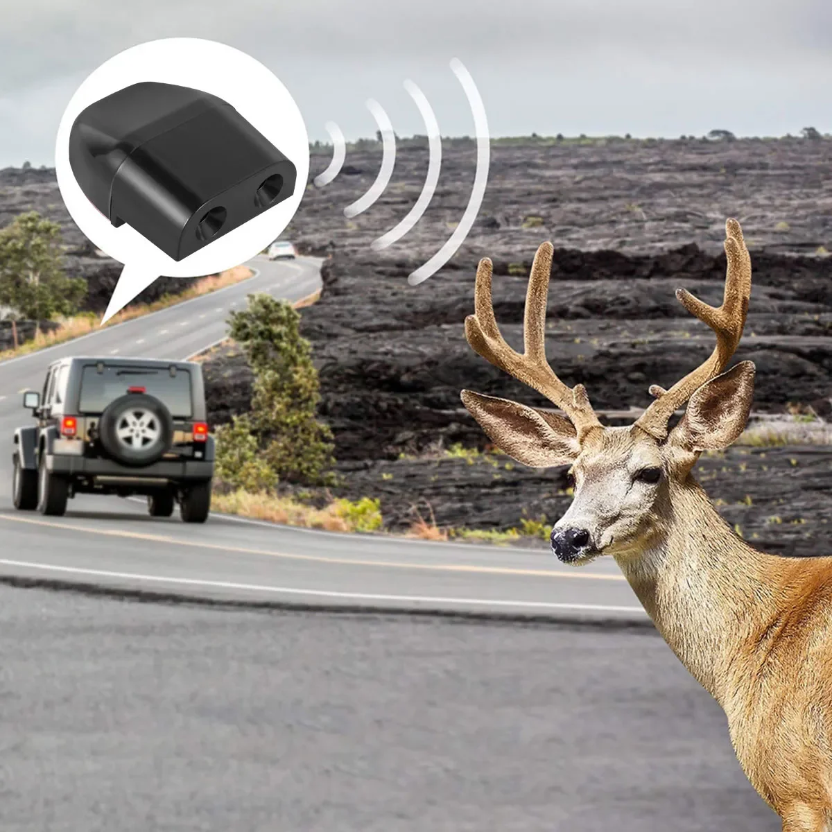 Deer Whistle 4Pcs Portable Deer Repelling Mini Car Safety Weather-Resistant Animal Alert