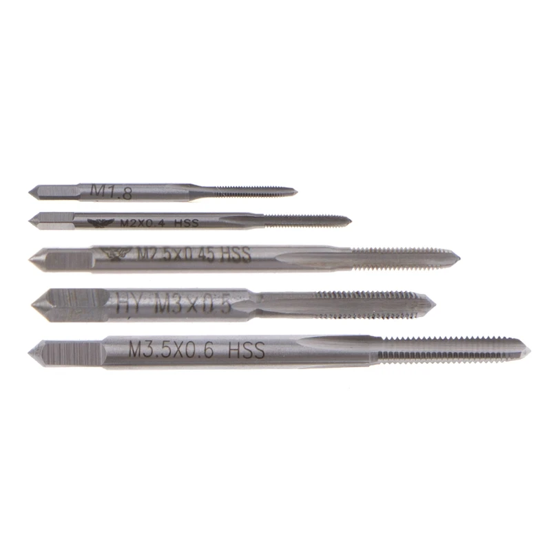 

10Pcs M1 To M3.5 Machine Hand Tap Set HSS Thread Wire Tapping Threading Taps